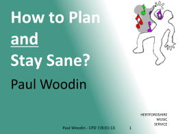 How to Plan and Stay Sane?
