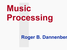 Music Processing - Petra Christian University