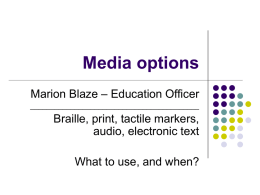 Media options