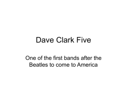 Dave Clark Five - Frank Markovich