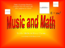Music and Math - Robertson County