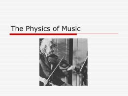 physics of music