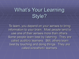 What`s Your Learning Style?