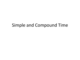 Simple and Compound Time