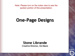 one-page design