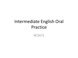 English Oral Practice