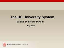 US University System - University of Hartford