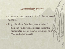 Scanning the Verse PowerPoint