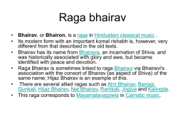 Raga bhairav