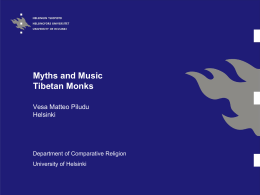 Myths and Music Tibetan Monks