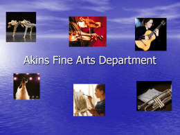 Akins Fine Arts Department
