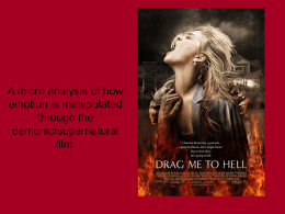 A micro analysis -drag me to hell