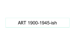 ART 1900-1945-ish