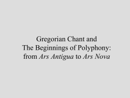 Medieval Music - Gregorian Chant