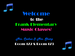 Welcome to the Frank Elementary Music Classes!