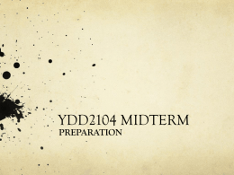 Midterm Preparation