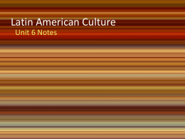 Latin American Culture - Effingham County Schools