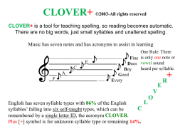 clover+ - Mr. Pete`s Solution to Literacy