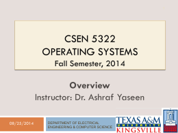 CSEN5322-Overview - ODU Computer Science