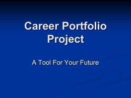 Career Portfolio Project
