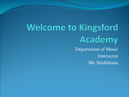 Welcome to Kingsford Academy