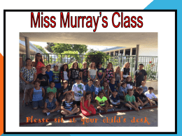File - Miss Murray`s Class
