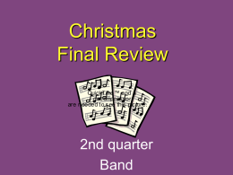 2nd Quarter Band Final - Warren County Public Schools