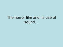 horror and sound