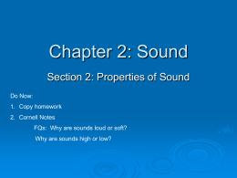 Chapter 2: Sound