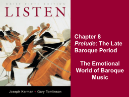 The Emotional World of Baroque Music