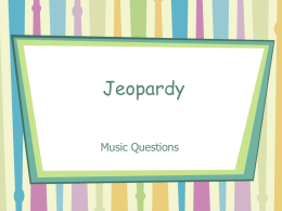 Songs and Symbols Jeopardy