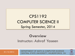CPS1192-Overview - ODU Computer Science