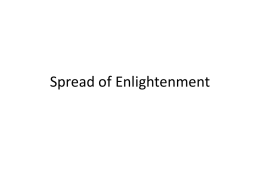 Spread of Enlightenment