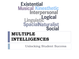 multiple intelligences - PatHubert