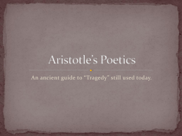 Aristotle`s Poetics - Fort Thomas Independent Schools