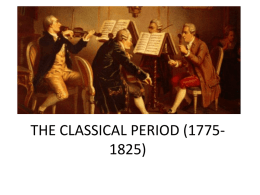 Musical characteristics of the Classical period include