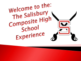 The Grade 10 Program - Salisbury Composite High