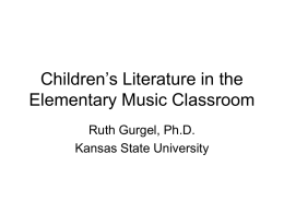 Music and Childrens Literature by Ruth Gurgelx