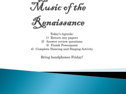 Music of the Renaissancex
