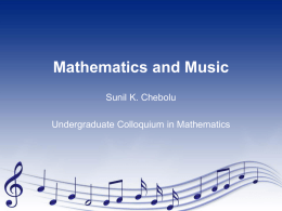 Mathematics and Music - Department of Mathematics | Illinois State