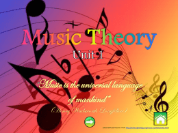 music theory unit