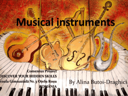 Musical instruments - Comenius