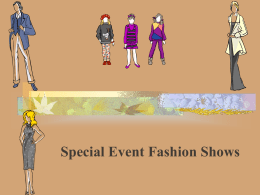 Special Event Fashion Show