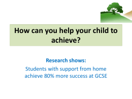 How to help your child achieve