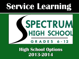 connect with - Spectrum High School