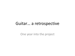 Guitar* a retrospective