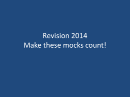 Revision 2014 Make this Easter Holiday count!
