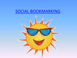 social bookmarking - FIT1000-Hill