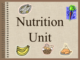 Nutrition Unit Day 3