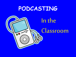 podcasting - Chatt-Flint ETC Wiki - home